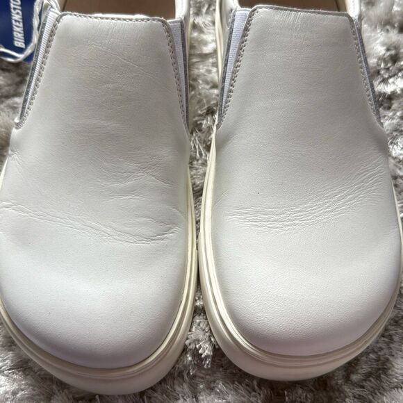 Birkenstock Oswego Slip-on White Leather Shoe Size EU 39 Regular Fit - Picture 4 of 12